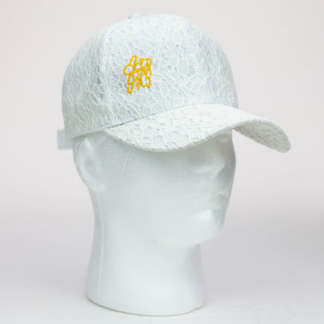 Acid Secs - Lace Style Embroidered Adjustable Hats Hat & Toque Acid Secs Productions Inc. White