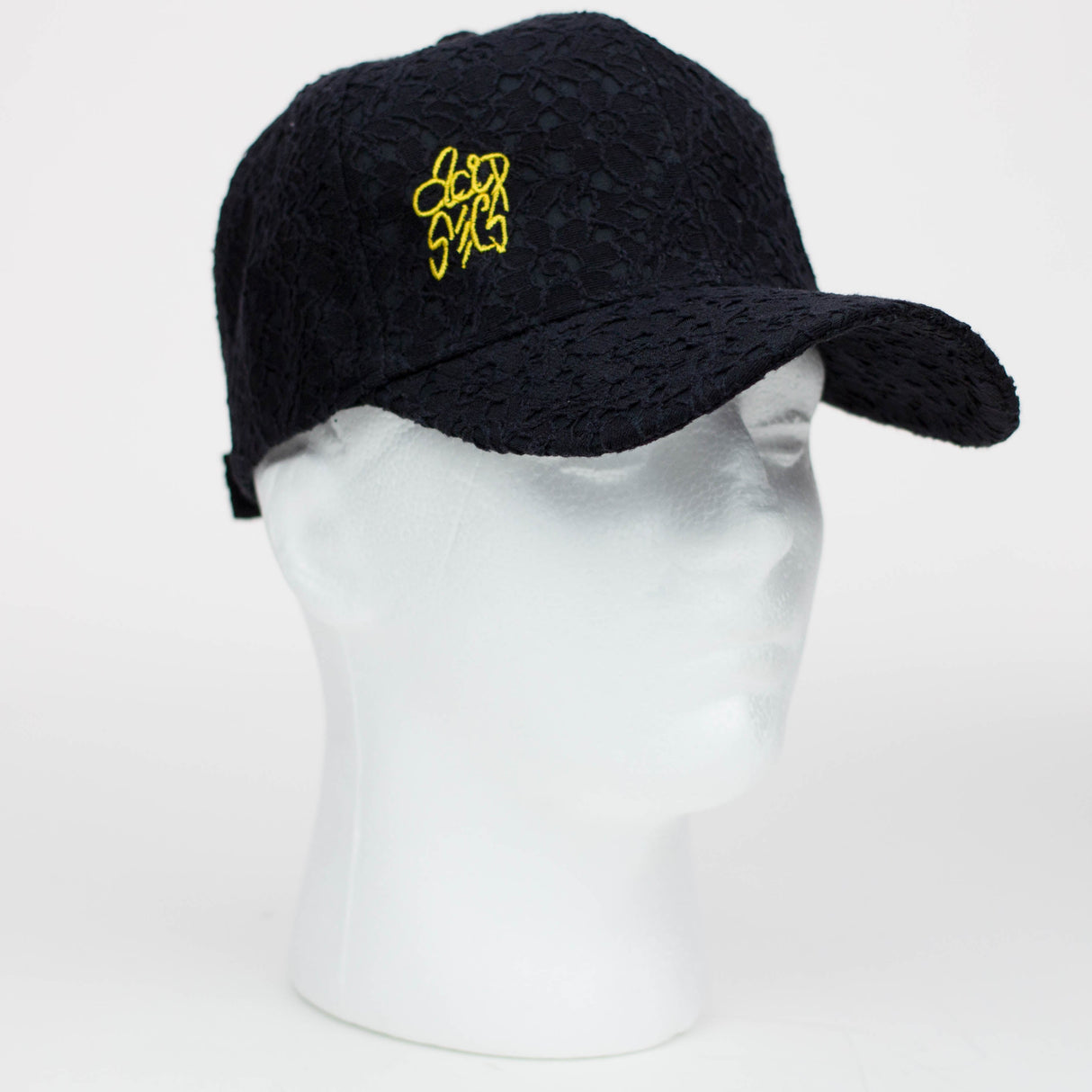 Acid Secs - Lace Style Embroidered Adjustable Hats Hat & Toque Acid Secs Productions Inc. Black