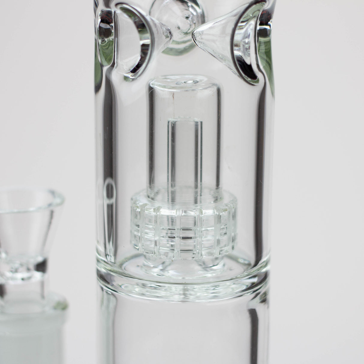 16" H2O Dual Honeycomb diffuser Glass water bong [H2O-27]
