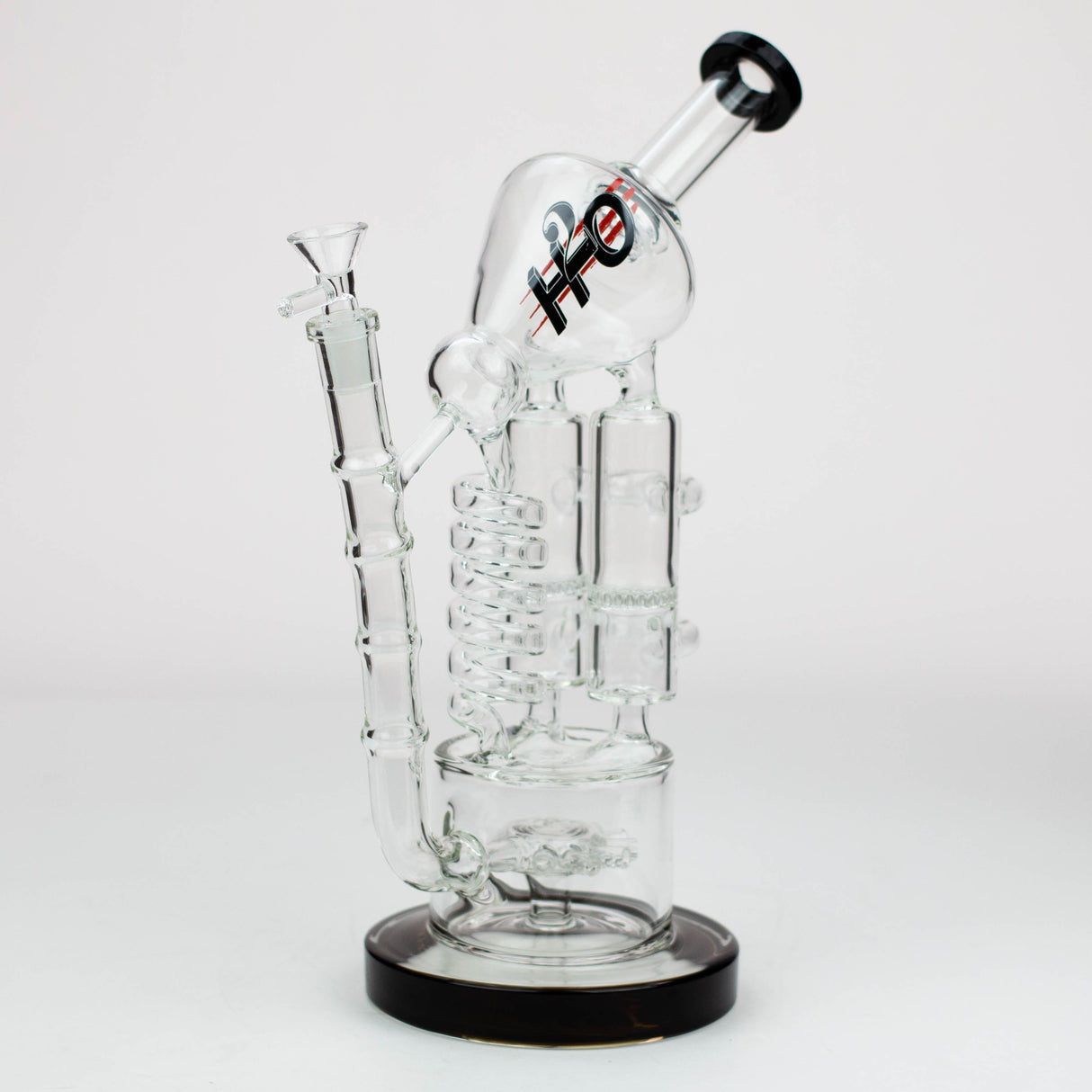 12" H2O Coil Glass water recycle bong [H2O-18]