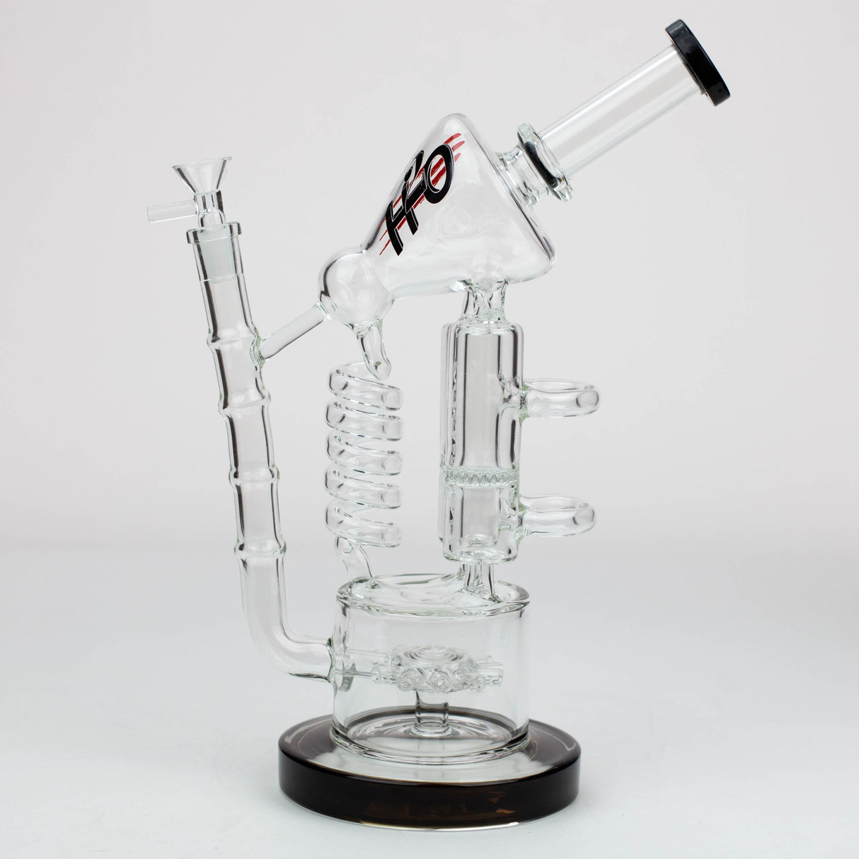 12" H2O Coil Glass water recycle bong [H2O-18]