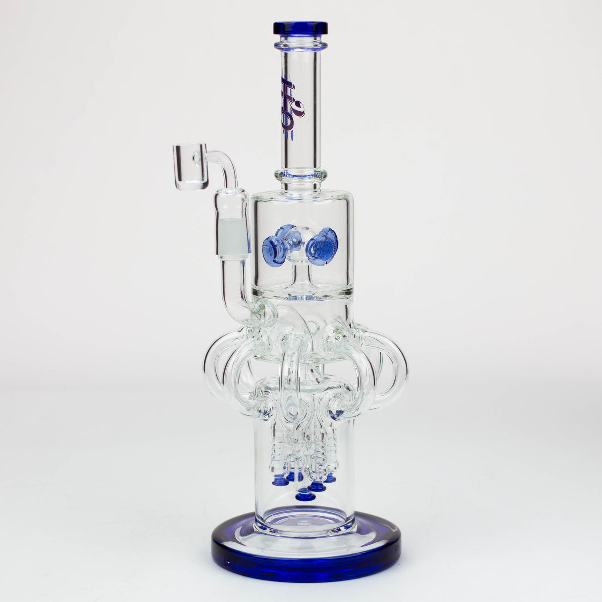 15" H2O  Glass water recycle bong [H2O-20]