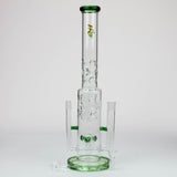 19" H2O 2-in-1 Double Joint glass water bong [H2O-22]