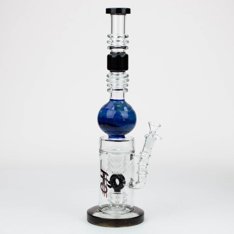 15" H2O Gold fumed sphere Glass water bong [H2O-23]