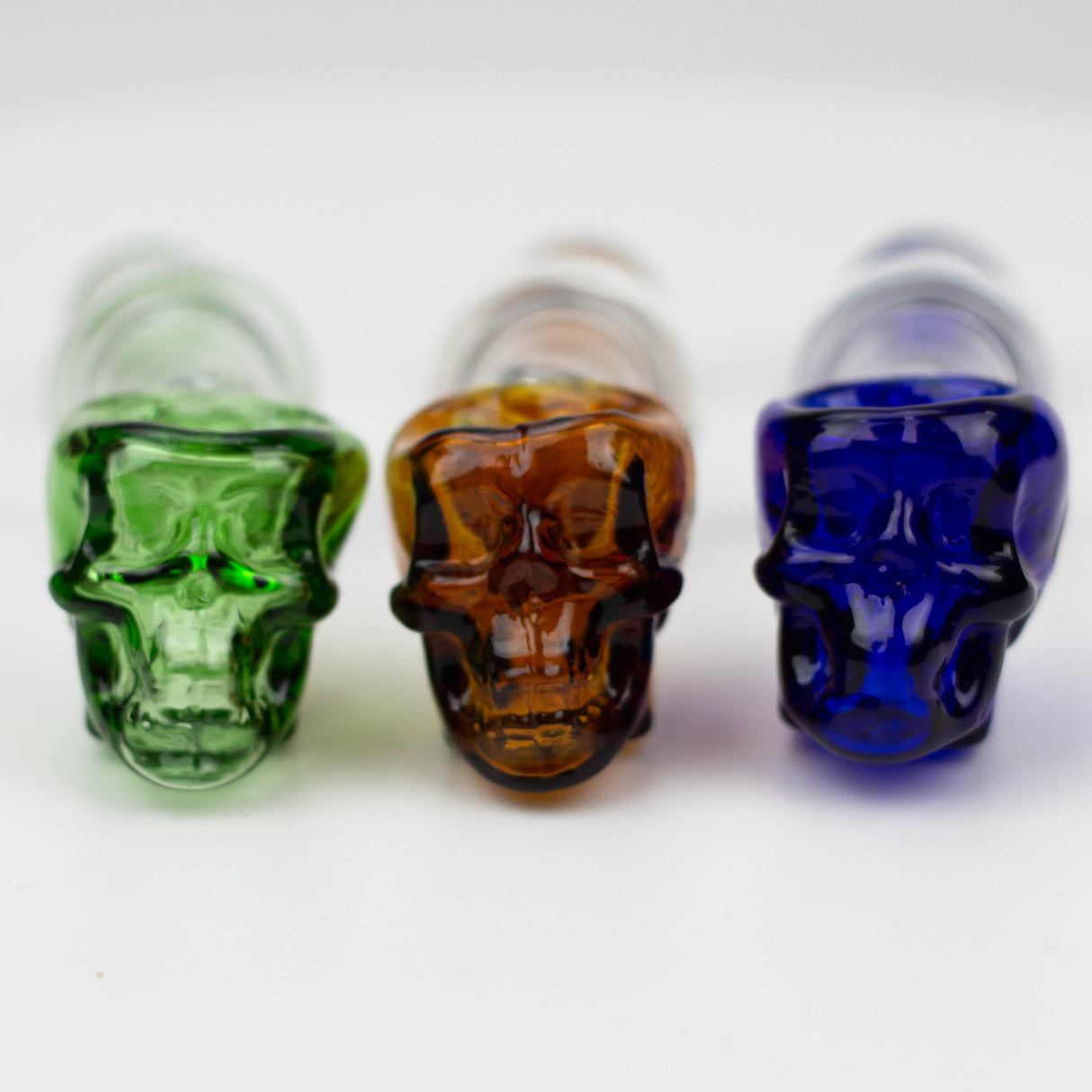 4" GLASS PIPE-SKULL [GP04]