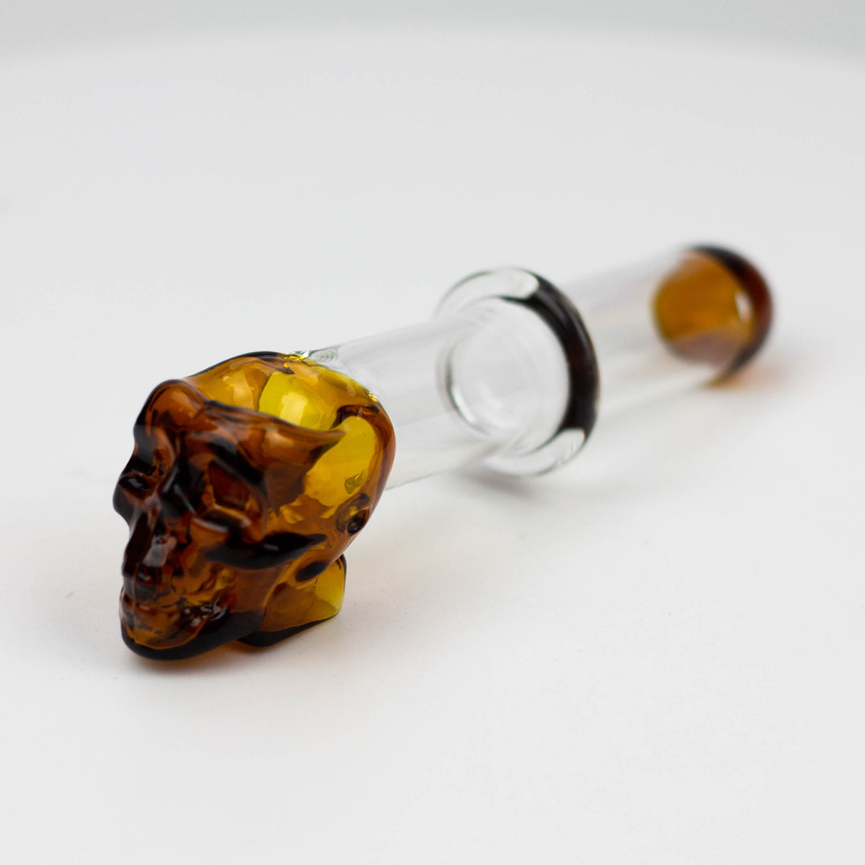 4" GLASS PIPE-SKULL [GP04]