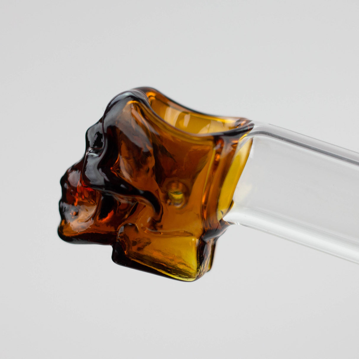 4" GLASS PIPE-SKULL [GP04]