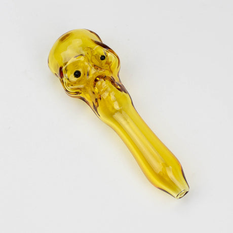 4" GLASS PIPE-SKULL [GP03]