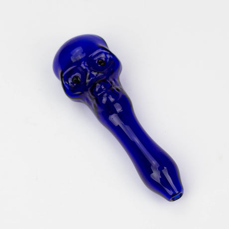 4" GLASS PIPE-SKULL [GP03]