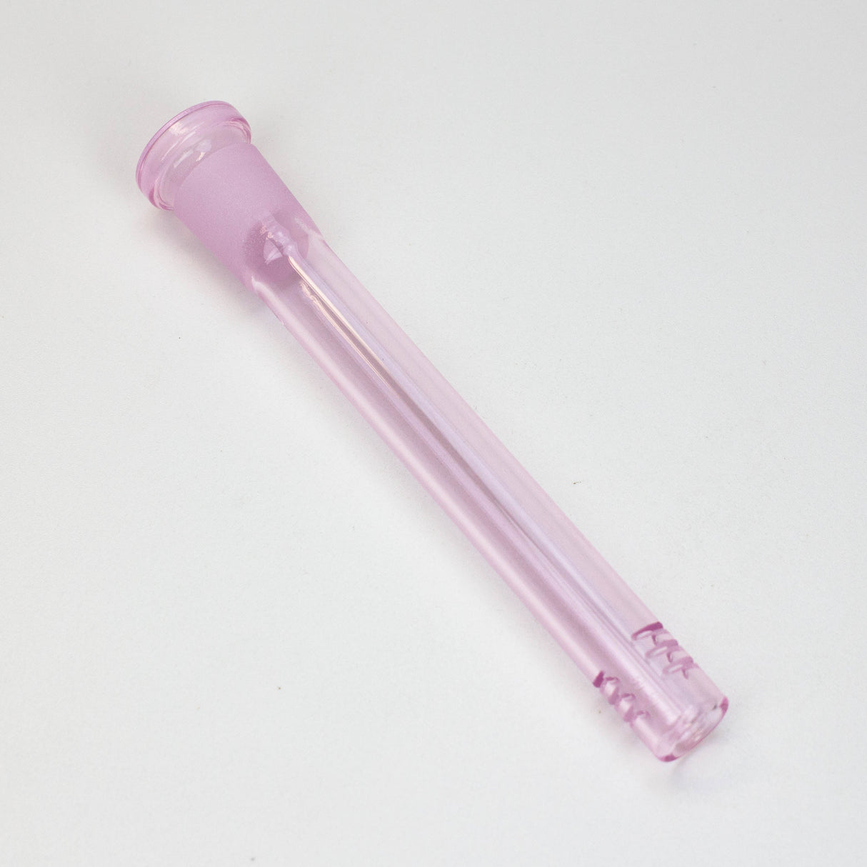 Color Female 6-slit downtem Downstem · Bowlstem ONE Pink 6" [15.24 cm]