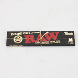 RAW Black Inside Out King slim Rolling Paper