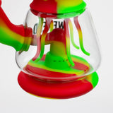 WENEED®- 7" Silicone Monster Double Filter bong