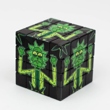 Cartoon Cube Herb Grinder - 4 Parts