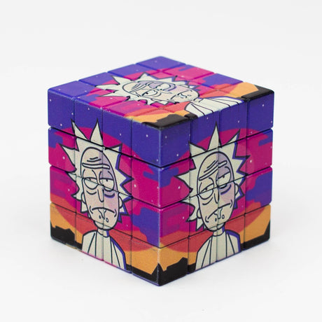 Cartoon Cube Herb Grinder - 4 Parts