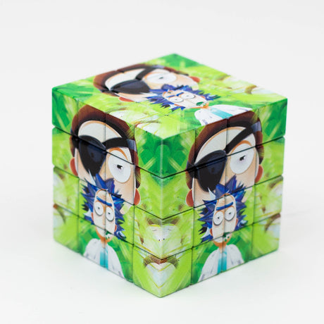 Cartoon Cube Herb Grinder - 4 Parts