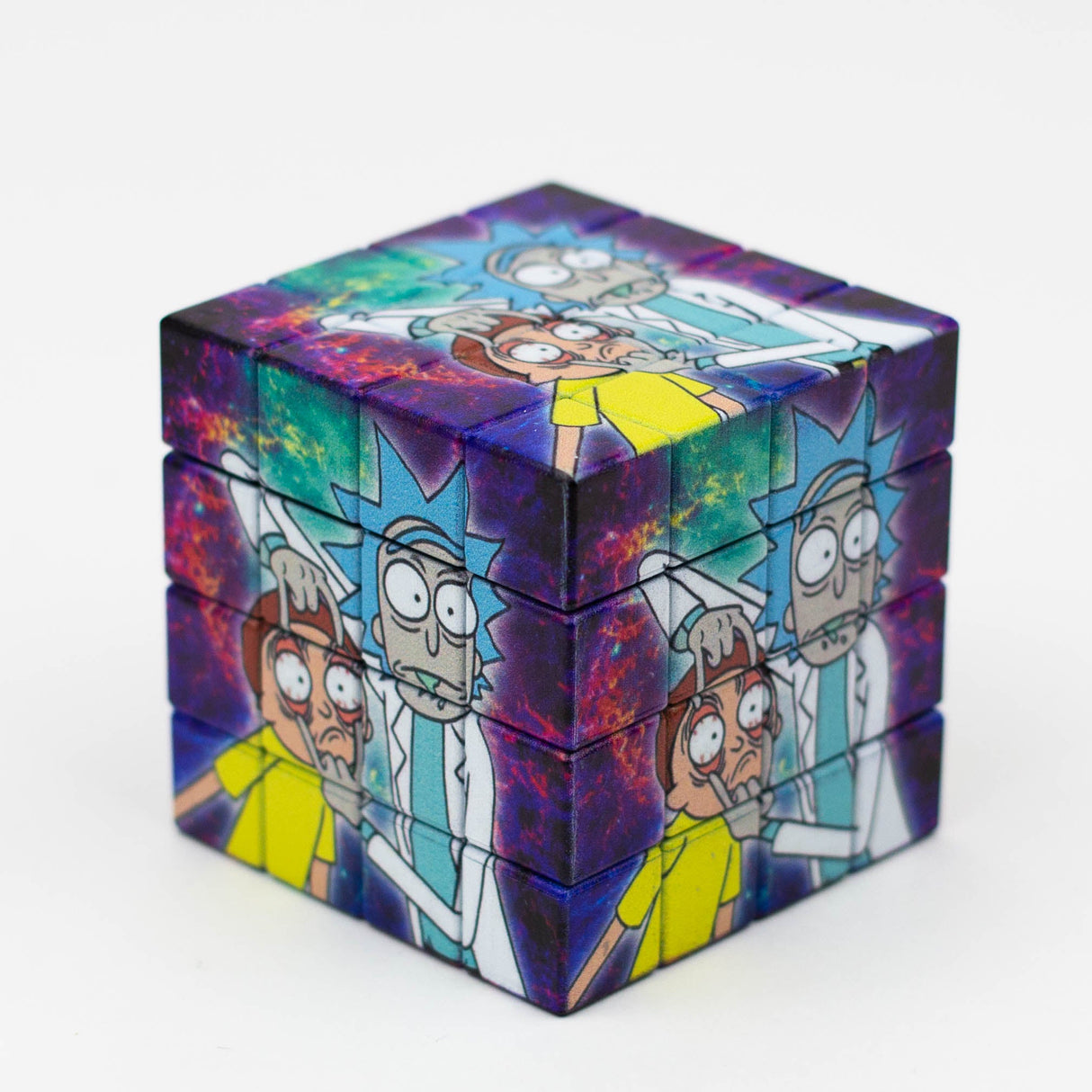 Cartoon Cube Herb Grinder - 4 Parts