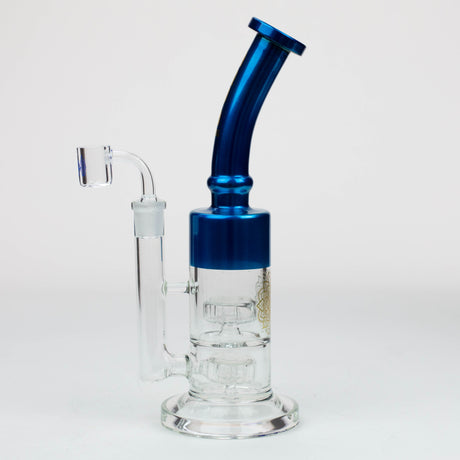 12" AQUA 2-in-1 Dual Barrel diffuser glass bong [AQUA118]