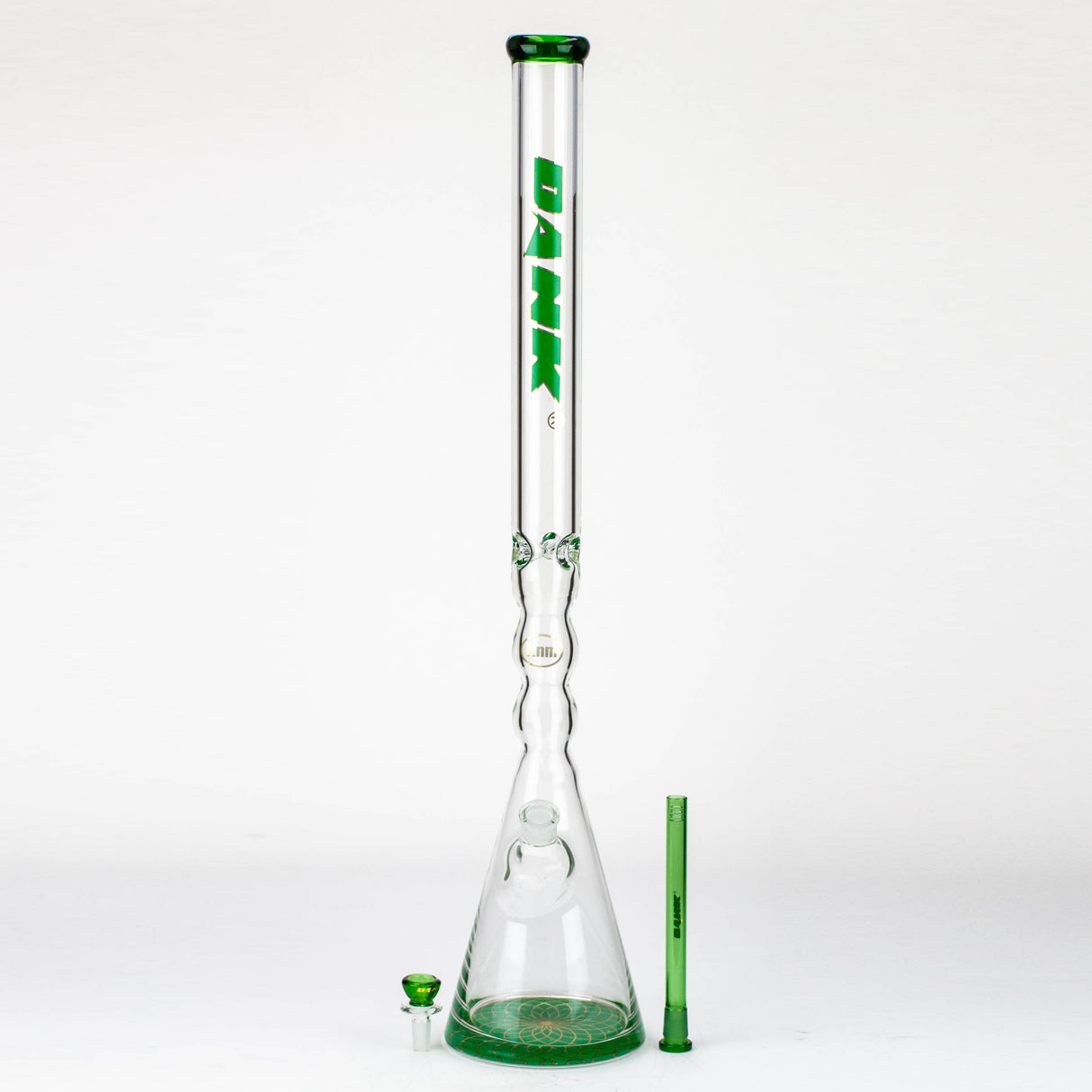 DANK | 29" Curved Tube Beaker Bong – Thick 7mm Borosilicate Glass Glass Bong Smoking Cat Distribution