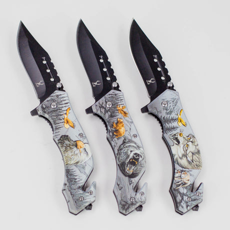 TheBoneEdge 8″ Wildlife Folding Knife Stainless Steel [1325X] Folding Knife Canadian Distributor