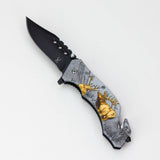 TheBoneEdge 8″ Wildlife Folding Knife Stainless Steel [1325X] Folding Knife Canadian Distributor Elk