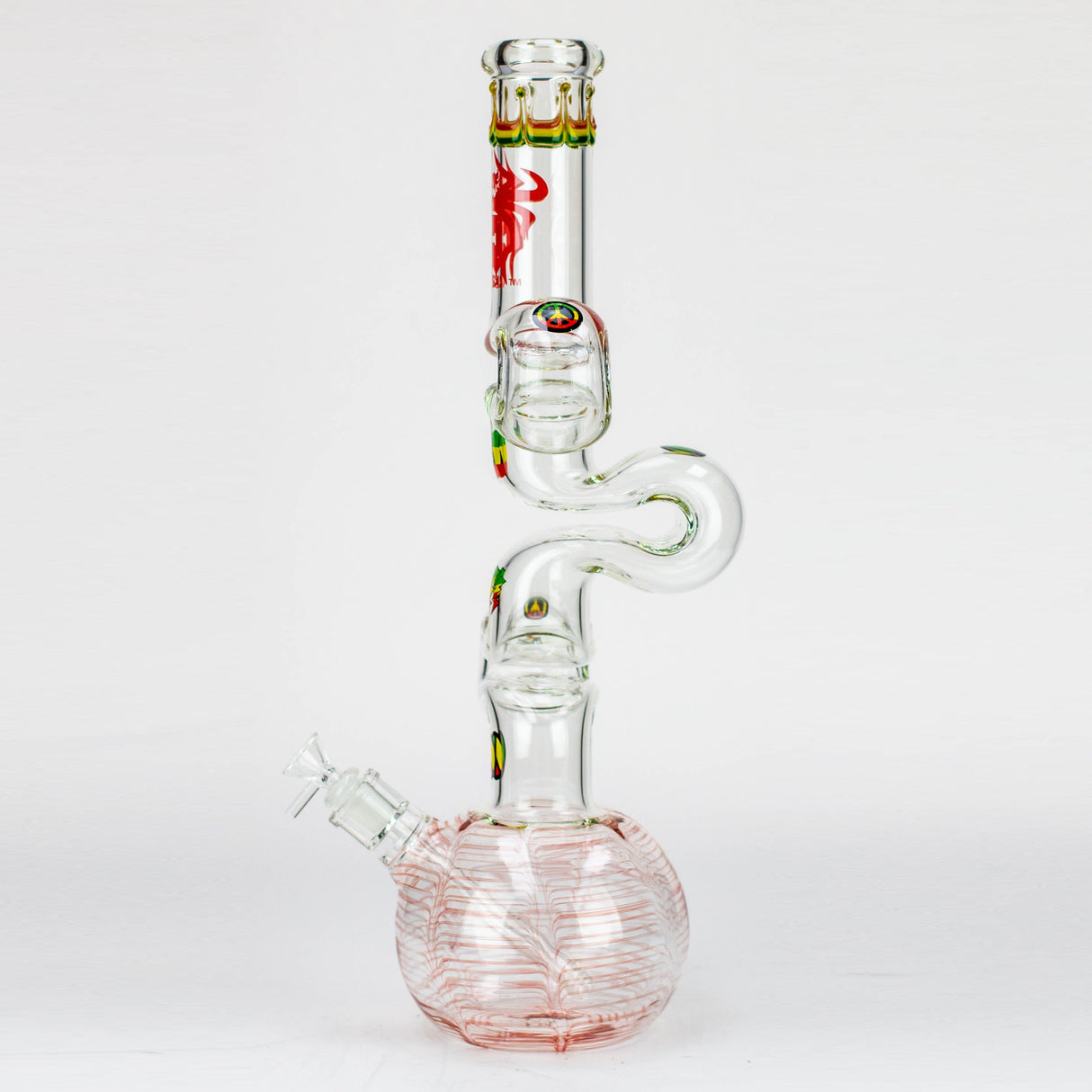 20" Xtream Zig-zag 7 mm glass water bong [XTR-Z036]