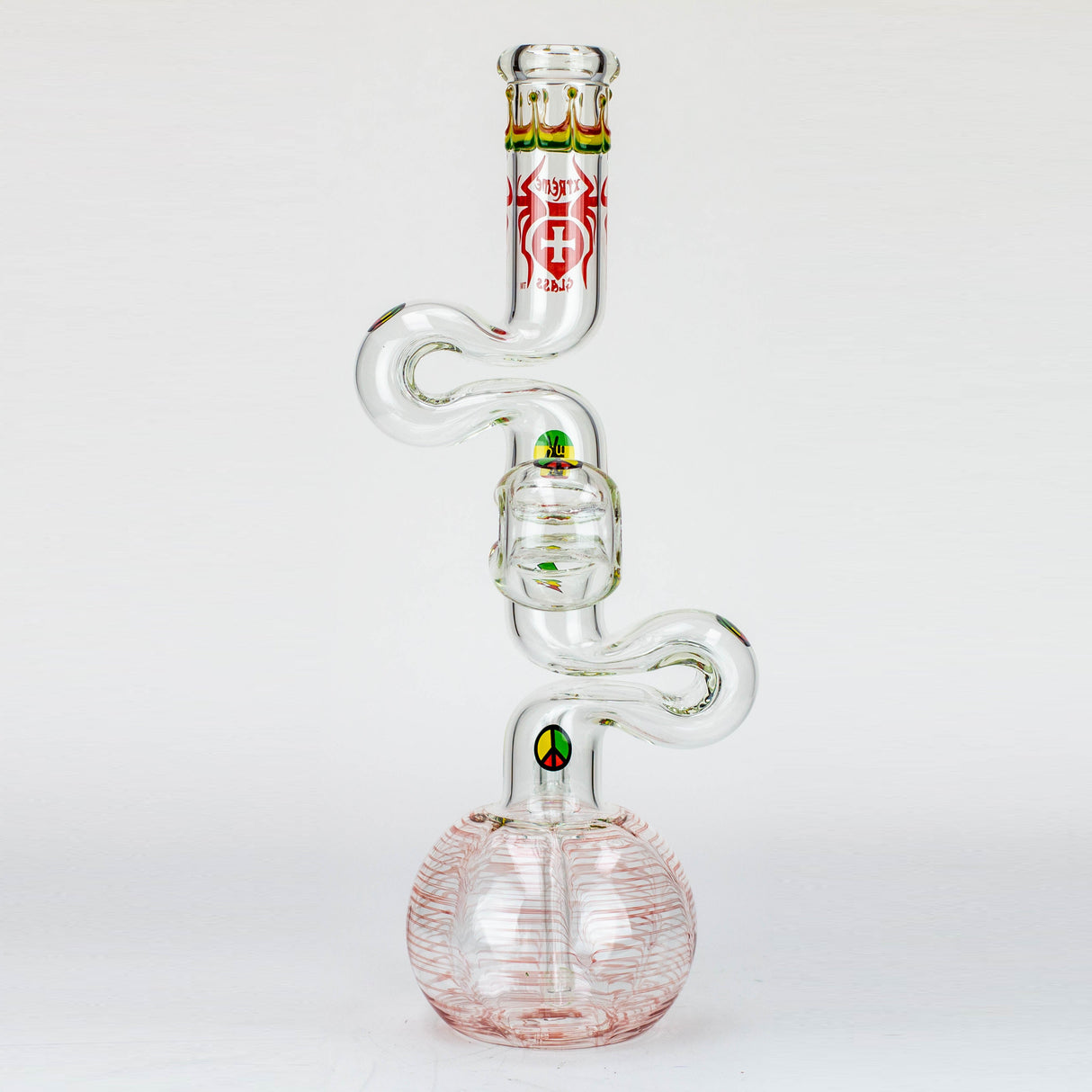 20" Xtream Zig-zag 7 mm glass water bong [XTR-Z036]