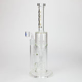 17" AQUA Glass 2-in-1 barrel diffuser glass bong [AQUA129]