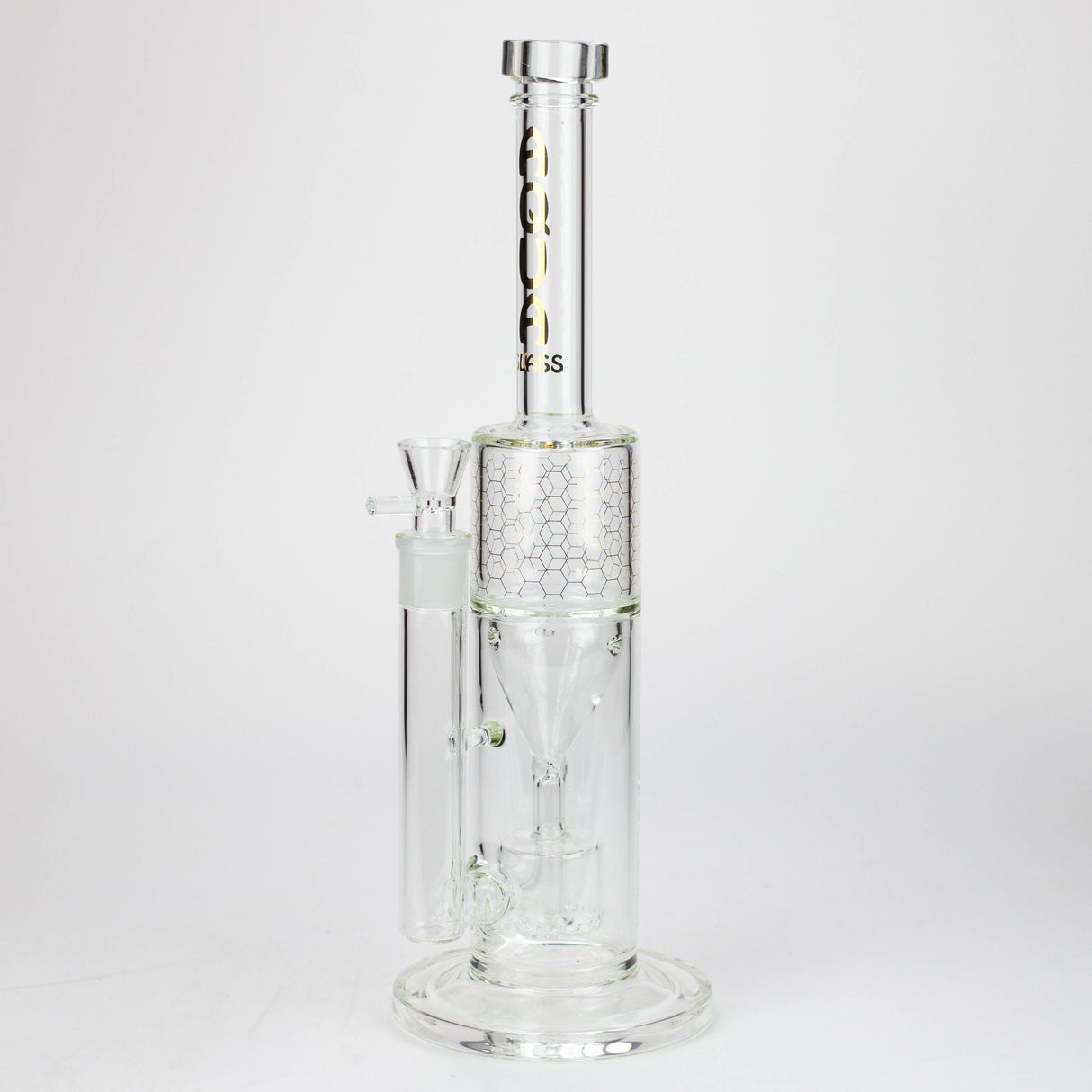 17" AQUA Glass 2-in-1 barrel diffuser glass bong [AQUA129]