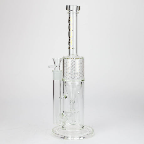 17" AQUA Glass 2-in-1 barrel diffuser glass bong [AQUA129]