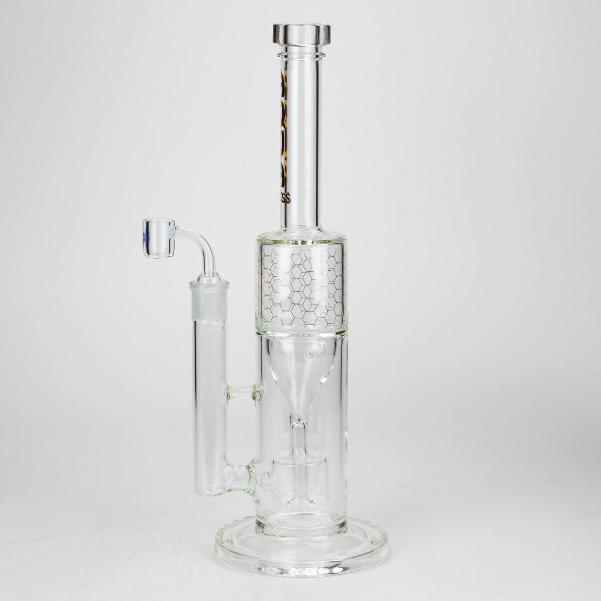 17" AQUA Glass 2-in-1 barrel diffuser glass bong [AQUA129]