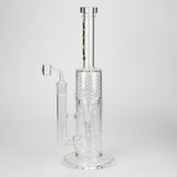 17" AQUA Glass 2-in-1 barrel diffuser glass bong [AQUA129]