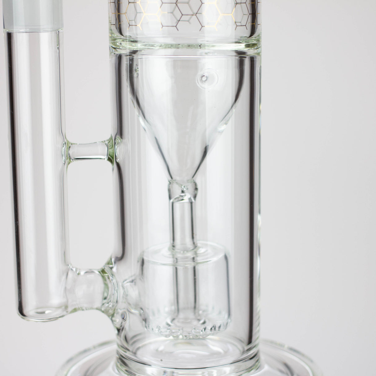 17" AQUA Glass 2-in-1 barrel diffuser glass bong [AQUA129]