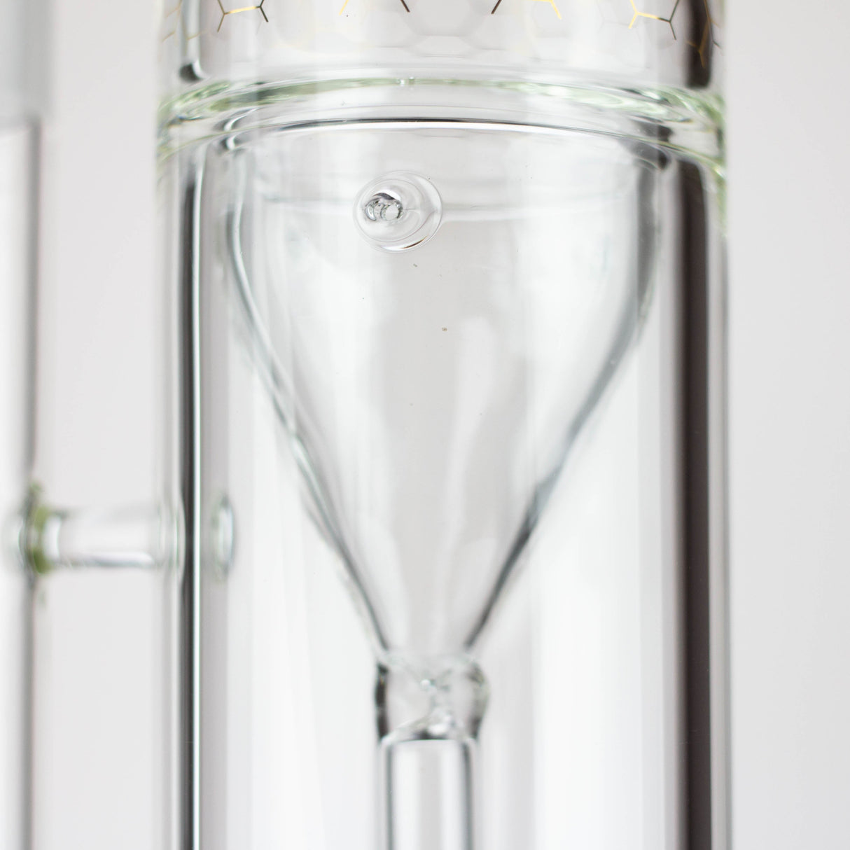 17" AQUA Glass 2-in-1 barrel diffuser glass bong [AQUA129]