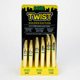 Ooze - Twist Golden Edition -510 Threaded Battery Display of 24 [OOZE-3] 510 Battery Canadian Distributor