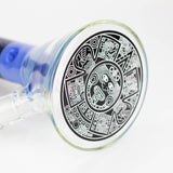 WENEED®-14" Weneed Frosted Aztec 7mm Glass Bong