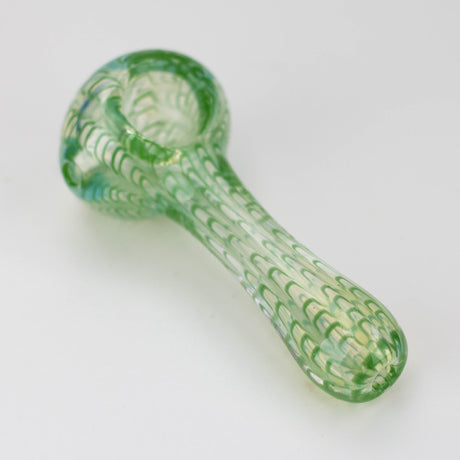 4 inch Iridescent Worked Hand Pipe [GXY021]