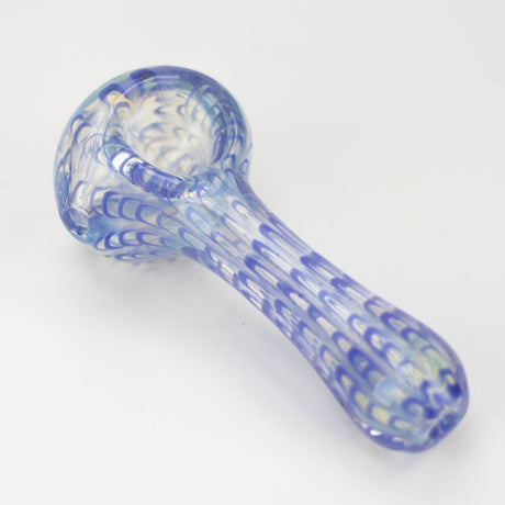 4 inch Iridescent Worked Hand Pipe [GXY021]