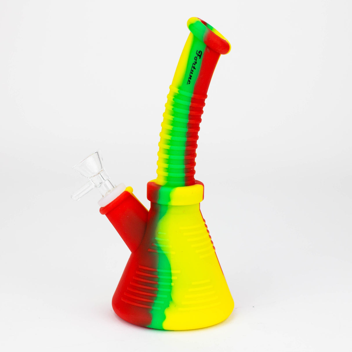 Fortune | 8.5" Angled Silicone Waterpipe-Assorted [SP1019]