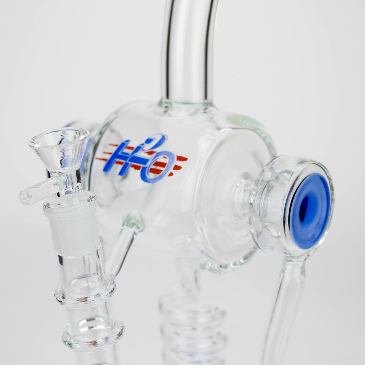 H2O | 14" glass water bong [H2O-5022]