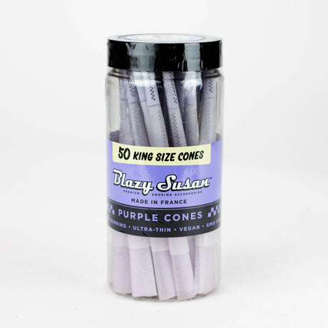Blazy Susan | Purple King size Cones Pack of 50 Pre-rolled Cone (Bulk / Tower) Smoking Cat Distribution