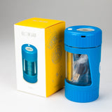 COOKIE | 4 IN 1 UTILITY JAR WITH GRINDER AND ONE HITTER Herb Saver Grinder LEHIGH WHOLESALE