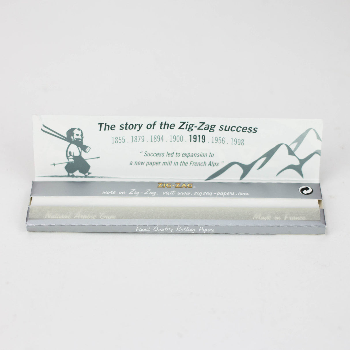 ZIG-ZAG silver King slim rolling paper Box of 50