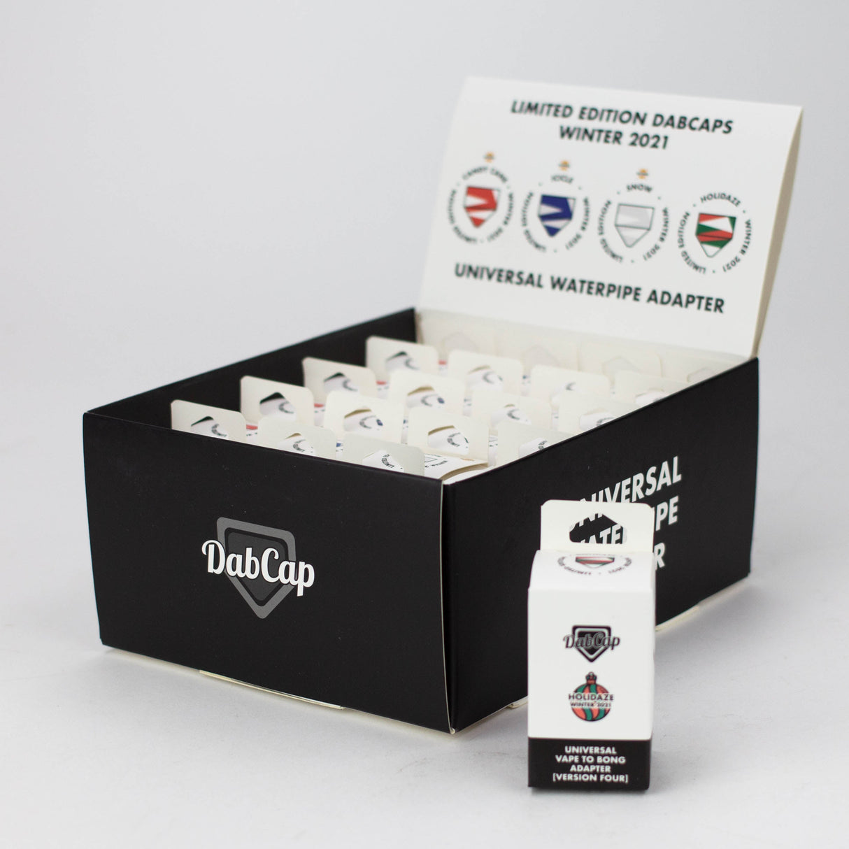 Silicone Dab Cap universal adapter for cartridge Box of 20 Cap · Dabber · Insert · Clip · Nail Smoking Cat Distribution