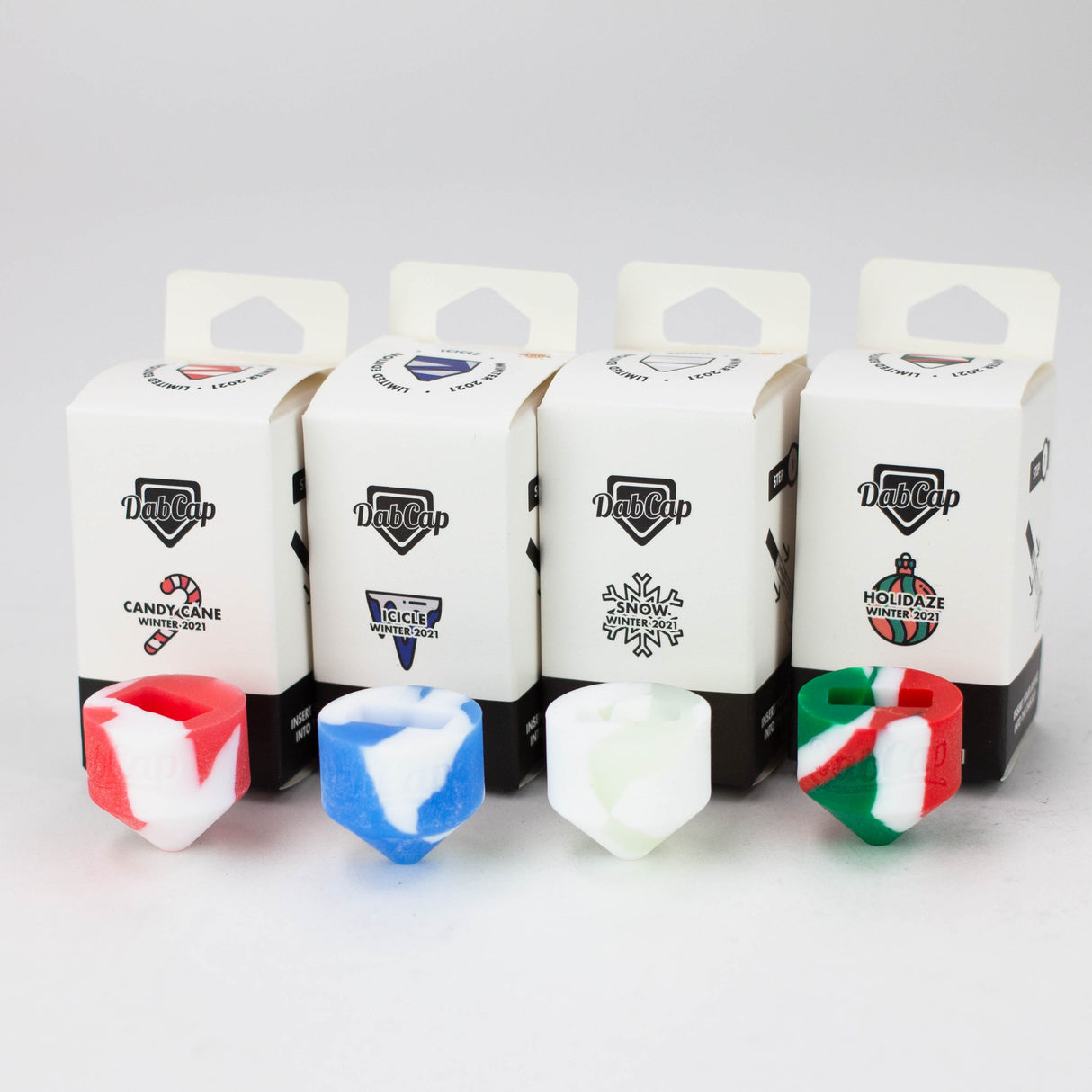 Silicone Dab Cap universal adapter for cartridge Box of 20 Cap · Dabber · Insert · Clip · Nail Smoking Cat Distribution