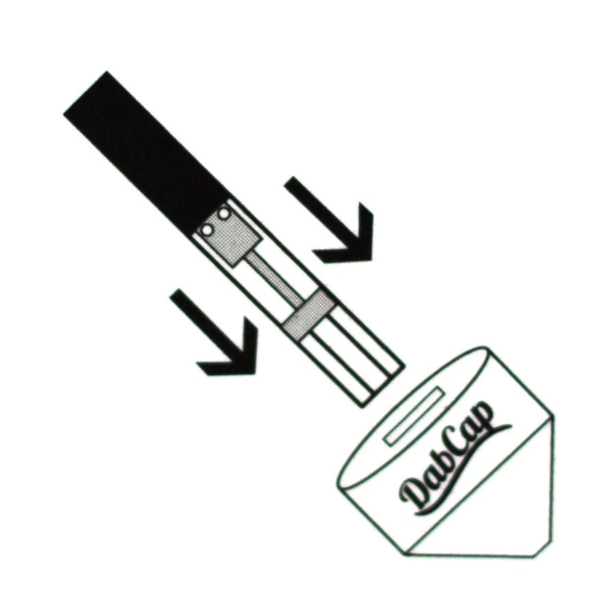 Silicone Dab Cap universal adapter for cartridge Box of 20 Cap · Dabber · Insert · Clip · Nail Smoking Cat Distribution