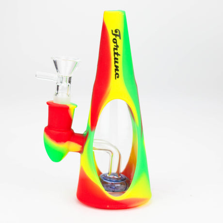 Fortune | 6.5" Multi-color Cone silicone water bong-Assorted [SP1049]