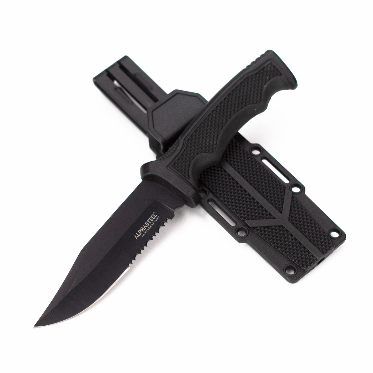 ALPHASTEEL | Fixed Blade Knife with ABS Sheath [2818]