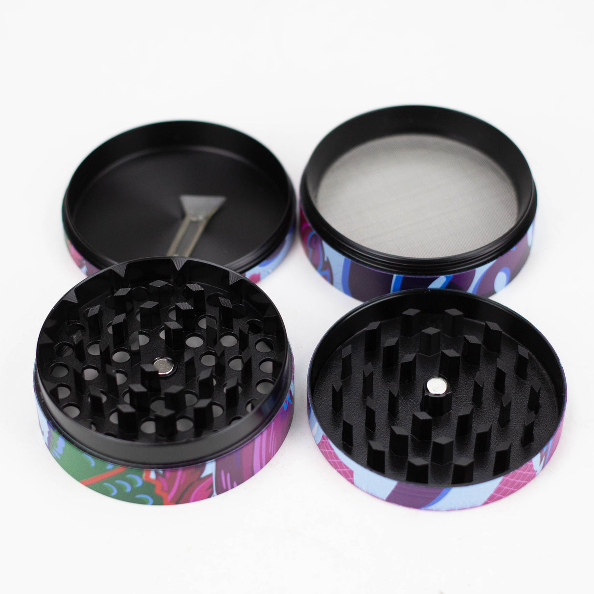 Indica 4 Part Gorilla Zinc Grinder Box of 6 [GRS-6918]