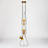 24.5" Dual 8 arms perc, with splash guard 7mm glass water bong [G11124]