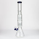 19" Dual 8 arms perc, with splash guard 7mm glass water bong [G11135]